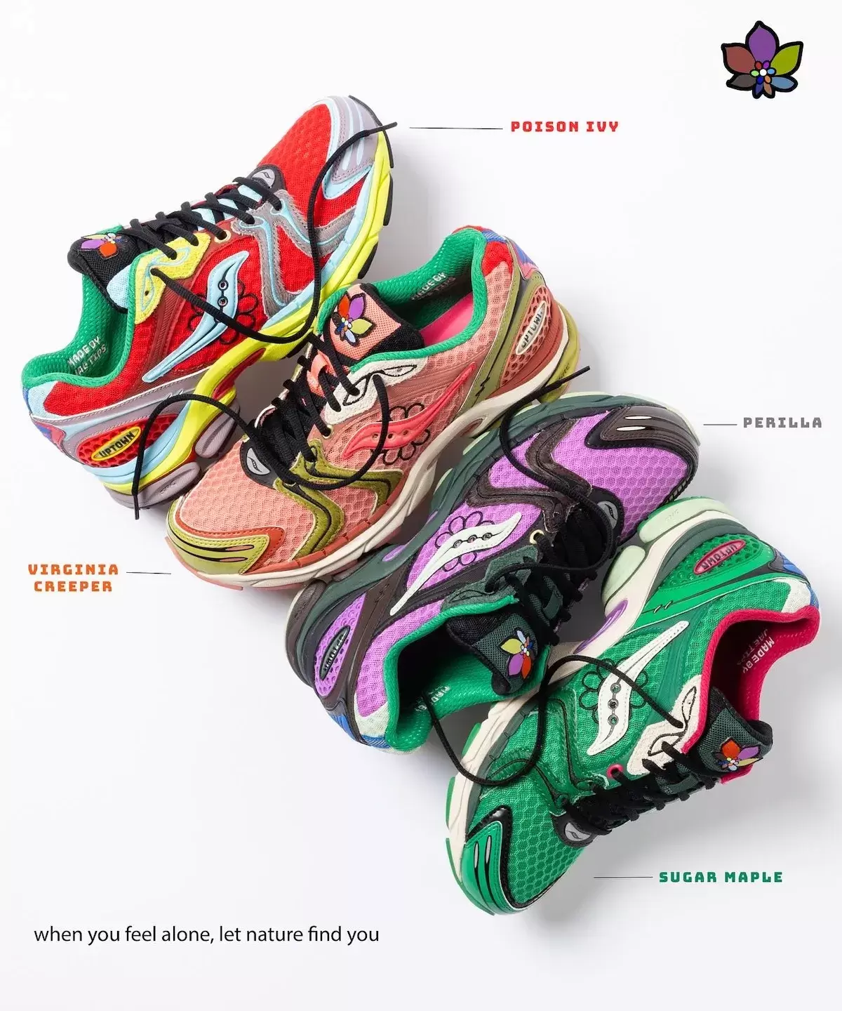 用植物換 Jae Tips 的 Saucony ProGrid Triumph 4 "花開上城 "套裝 Saucony Pro Grid Triumph 4, Saucony, Jae Tips - 用植物換 Jae Tips 的 Saucony ProGrid Triumph 4 "花開上城 "套裝