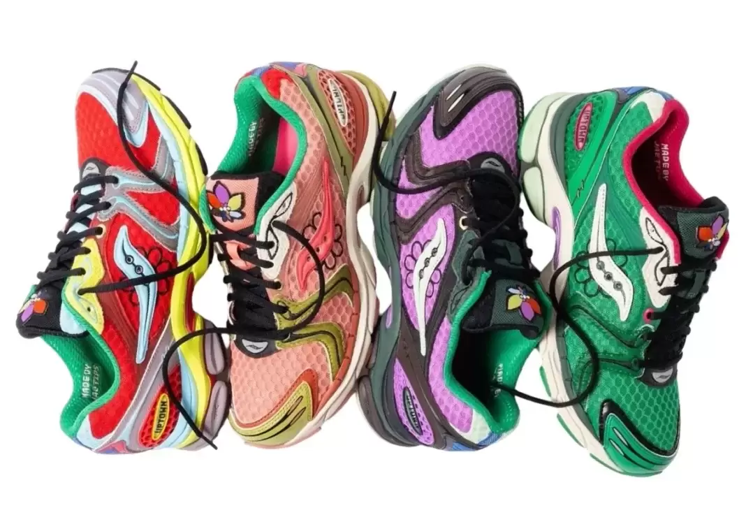 Saucony Pro Grid Triumph 4, Saucony, Jae Tips - 用植物換 Jae Tips 的 Saucony ProGrid Triumph 4 "花開上城 "套裝