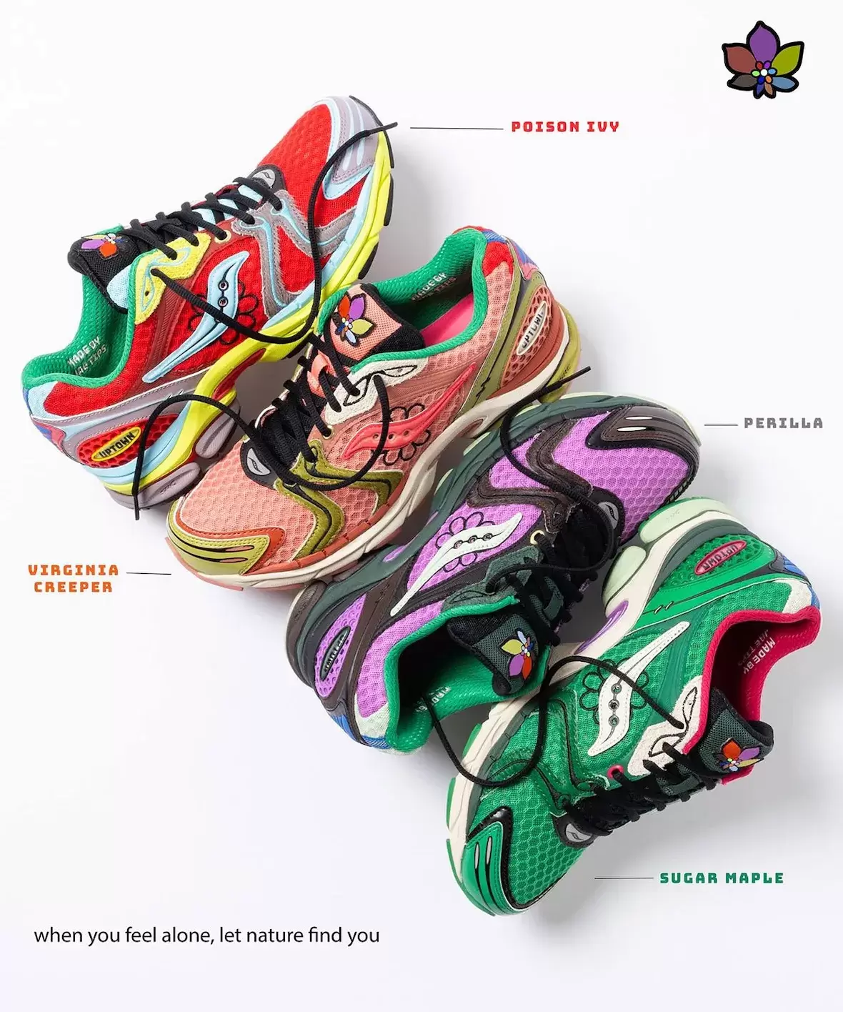 用植物換 Jae Tips 的 Saucony ProGrid Triumph 4 "花開上城 "套裝 Saucony Pro Grid Triumph 4, Saucony, Jae Tips - 用植物換 Jae Tips 的 Saucony ProGrid Triumph 4 "花開上城 "套裝
