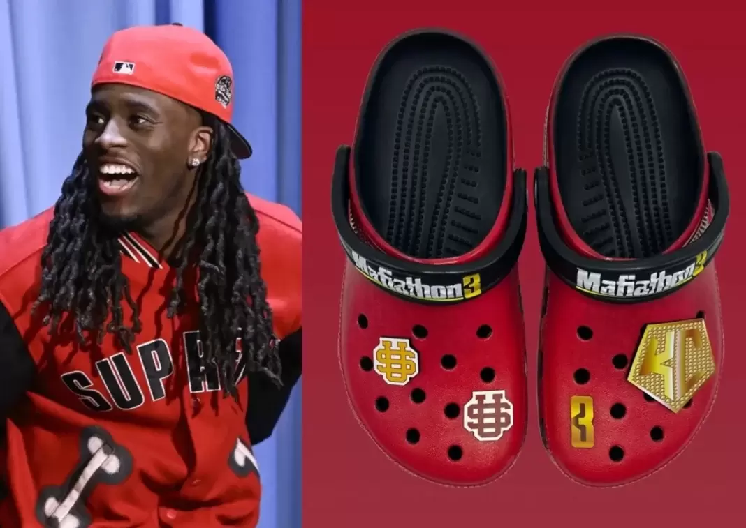 Kai Cenat, Crocs - 凱-塞納特（Kai Cenat）推出他的 Crocs "Mafiathon "經典木屐鞋