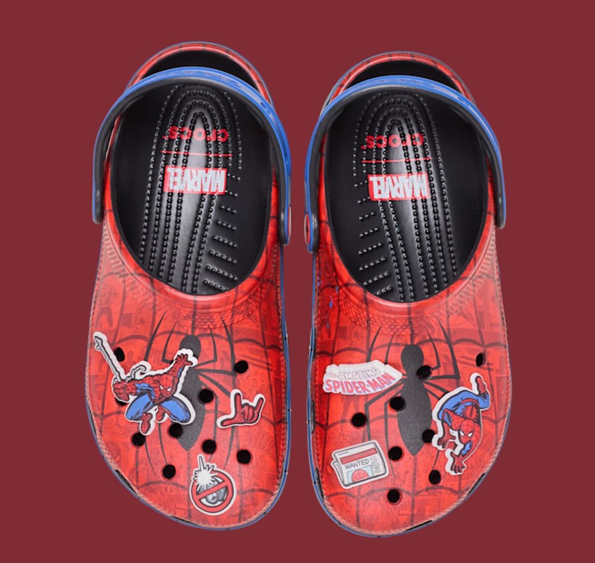 漫威蜘蛛俠 x Crocs 經典木屐混合漫畫和電影風格 Marvel, Crocs - 漫威蜘蛛俠 x Crocs 經典木屐混合漫畫和電影風格