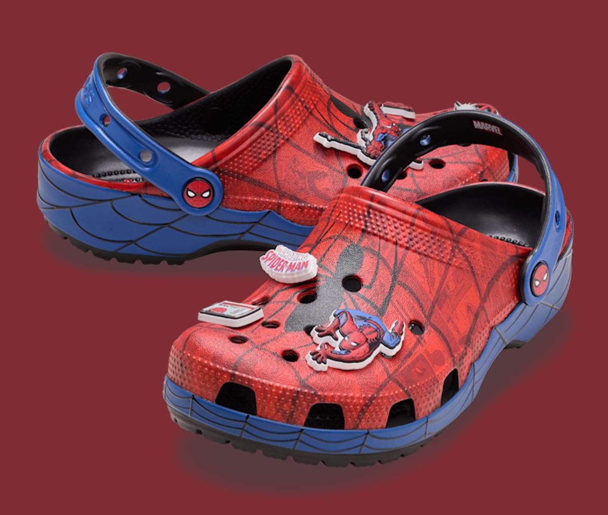 漫威蜘蛛俠 x Crocs 經典木屐混合漫畫和電影風格 Marvel, Crocs - 漫威蜘蛛俠 x Crocs 經典木屐混合漫畫和電影風格