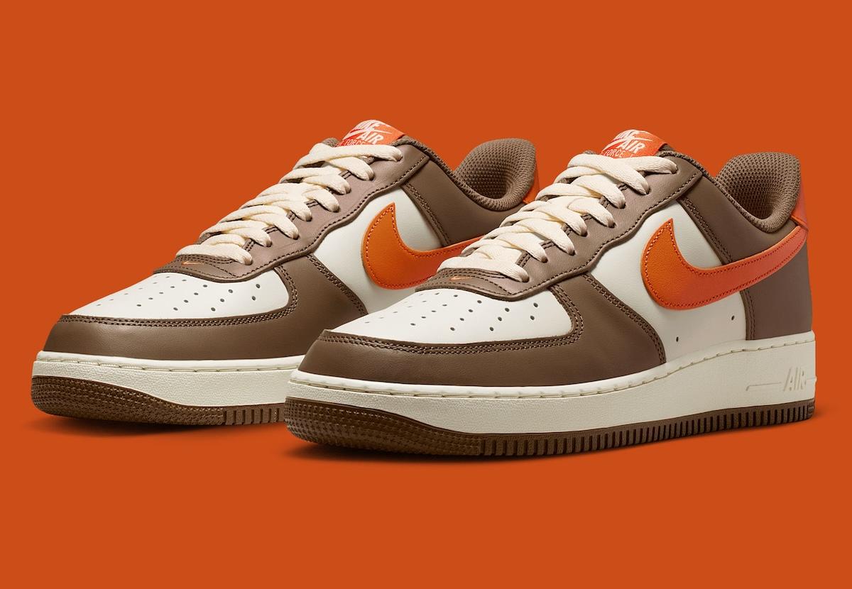 耐克 Air Force 1 低配版 "苔木棕/營火橙 "季節性更新 Nike Air Force 1 Low, Nike Air Force 1, Nike - 耐克 Air Force 1 低配版 "苔木棕/營火橙 "季節性更新