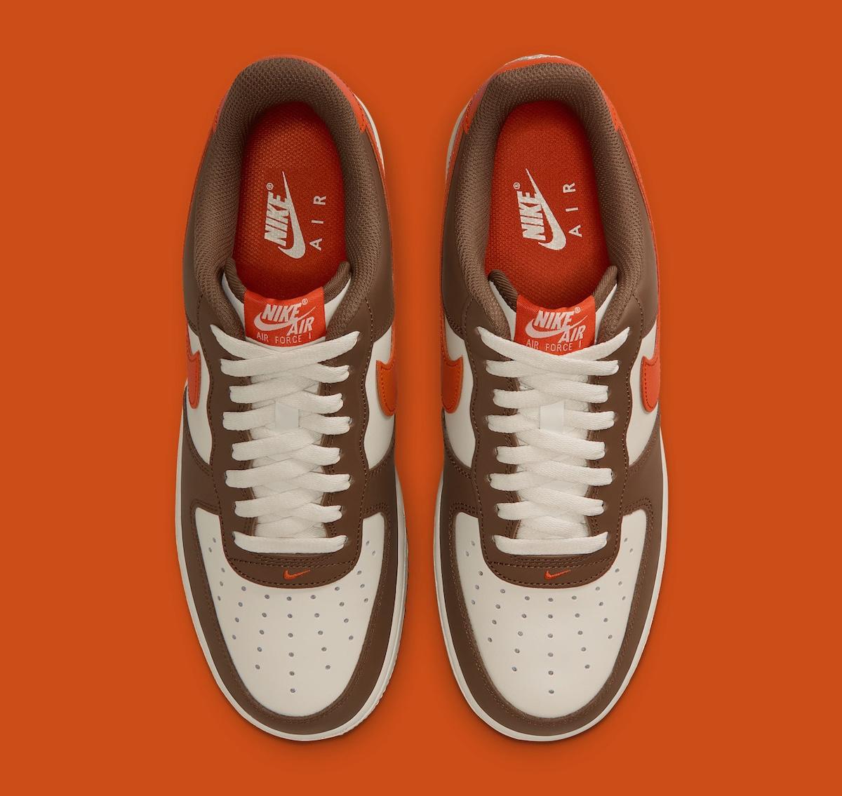 耐克 Air Force 1 低配版 "苔木棕/營火橙 "季節性更新 Nike Air Force 1 Low, Nike Air Force 1, Nike - 耐克 Air Force 1 低配版 "苔木棕/營火橙 "季節性更新