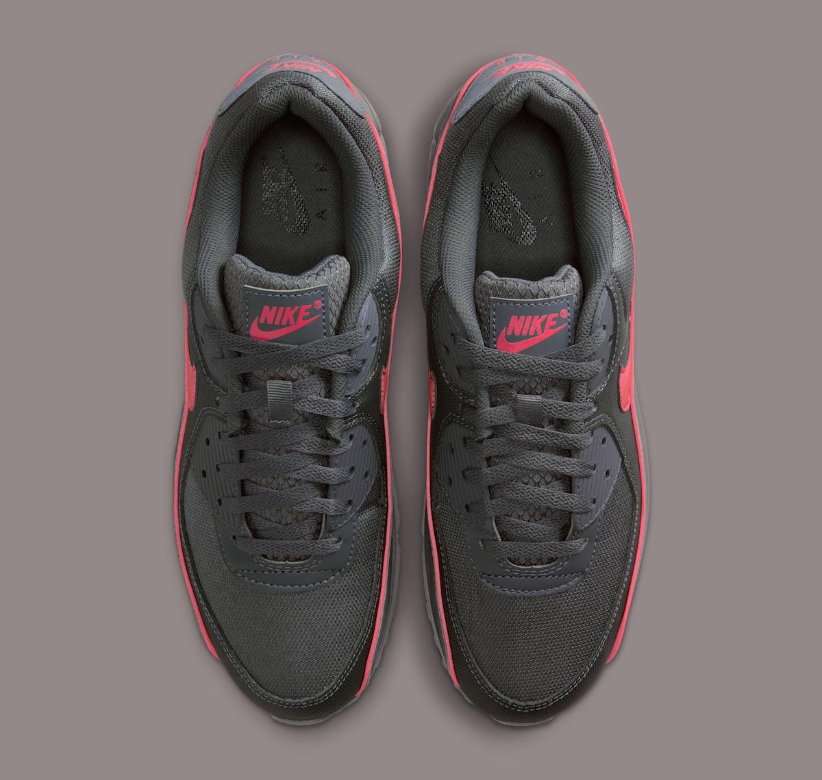 耐克 Air Max 90 帶來灰色與紅色的隱秘搭配 Nike Air Max 90, Nike Air Max, Nike - 耐克 Air Max 90 帶來灰色與紅色的隱秘搭配