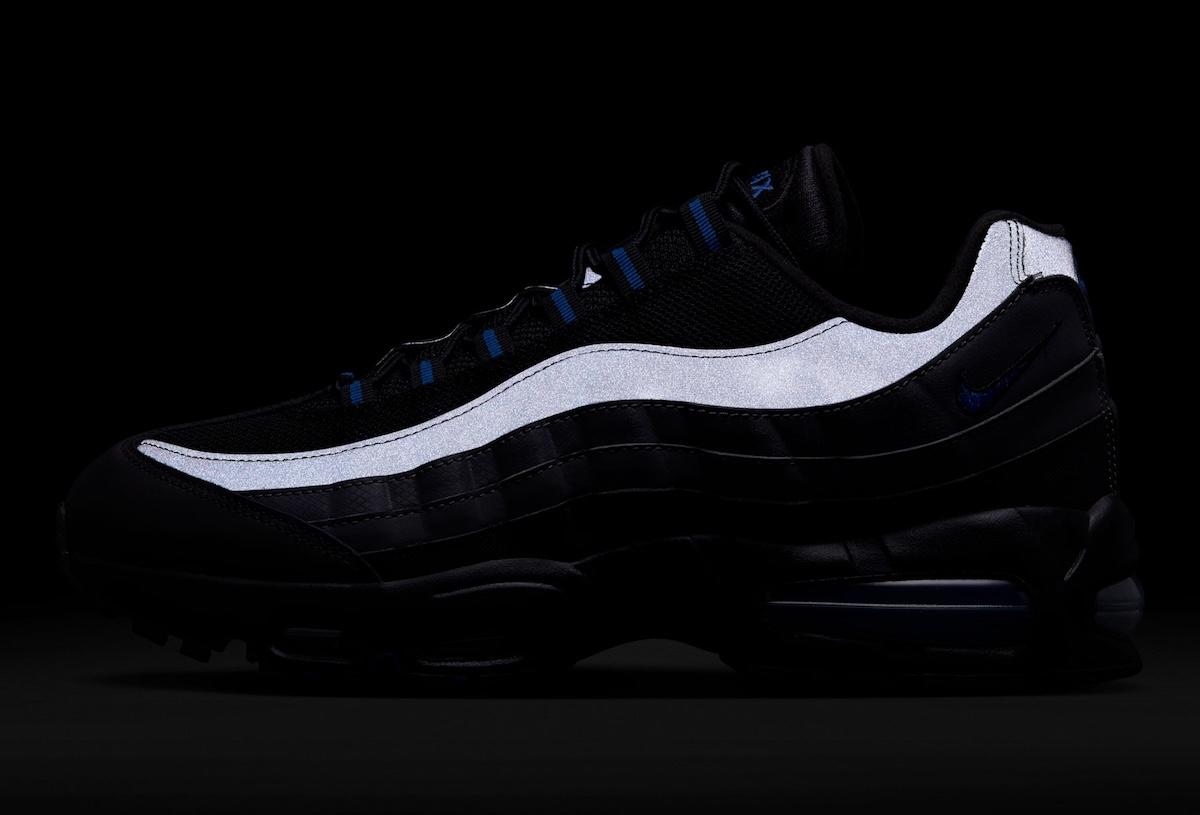 耐克 Air Max 95 "黑色/皇家游戲色 "帶來大膽的復古活力 Nike Air Max 95, Nike - 耐克 Air Max 95 "黑色/皇家游戲色 "帶來大膽的復古活力