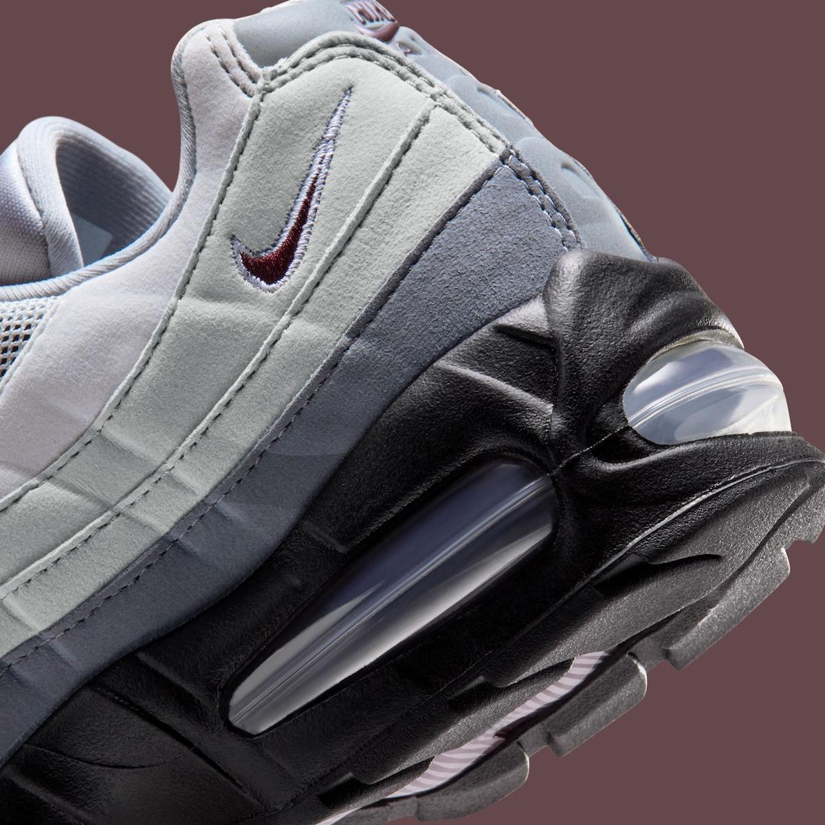 耐克 Air Max 95 "煙灰色/勃艮第紅 "加入 JD Sports 獨家專賣店 Nike Air Max 95, Nike, JD Sports - 耐克 Air Max 95 "煙灰色/勃艮第紅 "加入 JD Sports 獨家專賣店