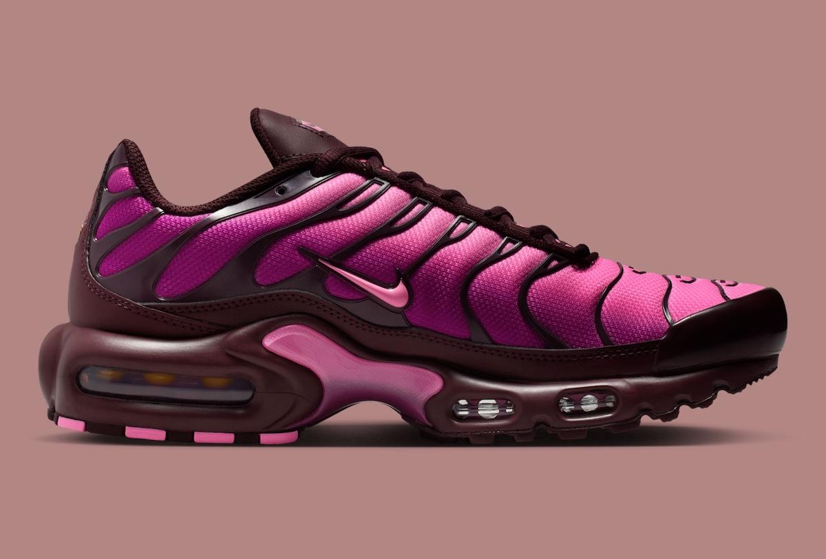 耐克 Air Max Plus 將勃艮第紅與粉色完美融合 Nike Air Max Plus, Nike Air Max, Nike - 耐克 Air Max Plus 將勃艮第紅與粉色完美融合