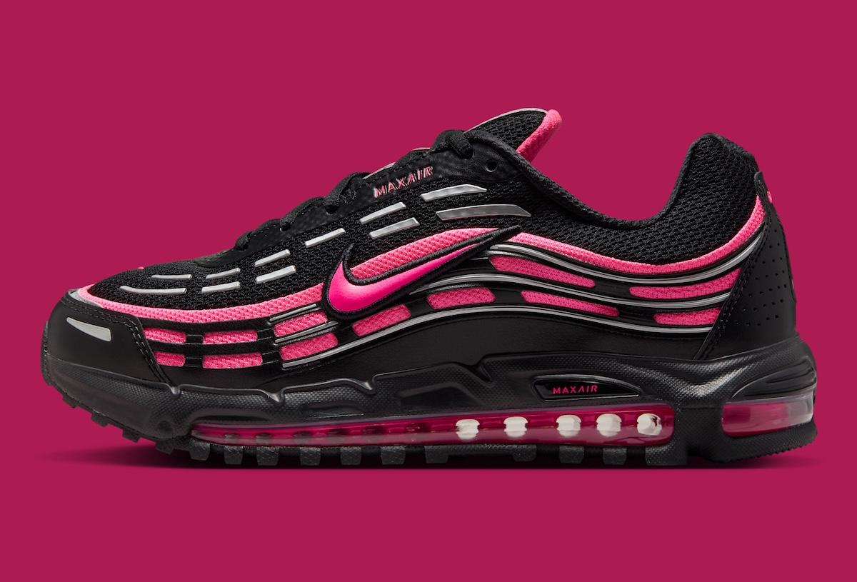 這款黑色耐克 Air Max TL 2.5 配有粉色沖鋒衣 Nike Air Max TL 2.5, Nike Air Max TL, Nike Air Max, Nike - 這款黑色耐克 Air Max TL 2.5 配有粉色沖鋒衣