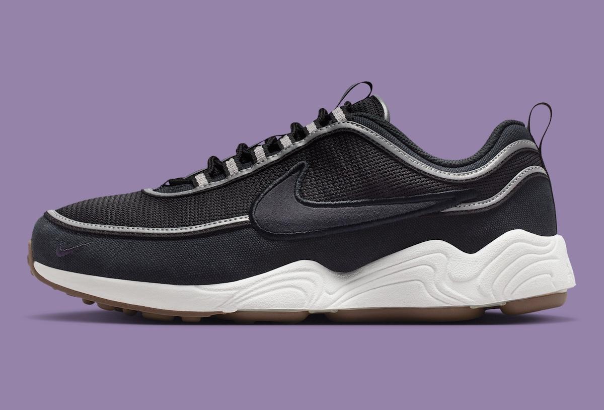 Nike Air Zoom Spiridon, Nike - 耐克 Air Zoom Spiridon 採用 "深灰色/洞穴紫 "暗黑模式