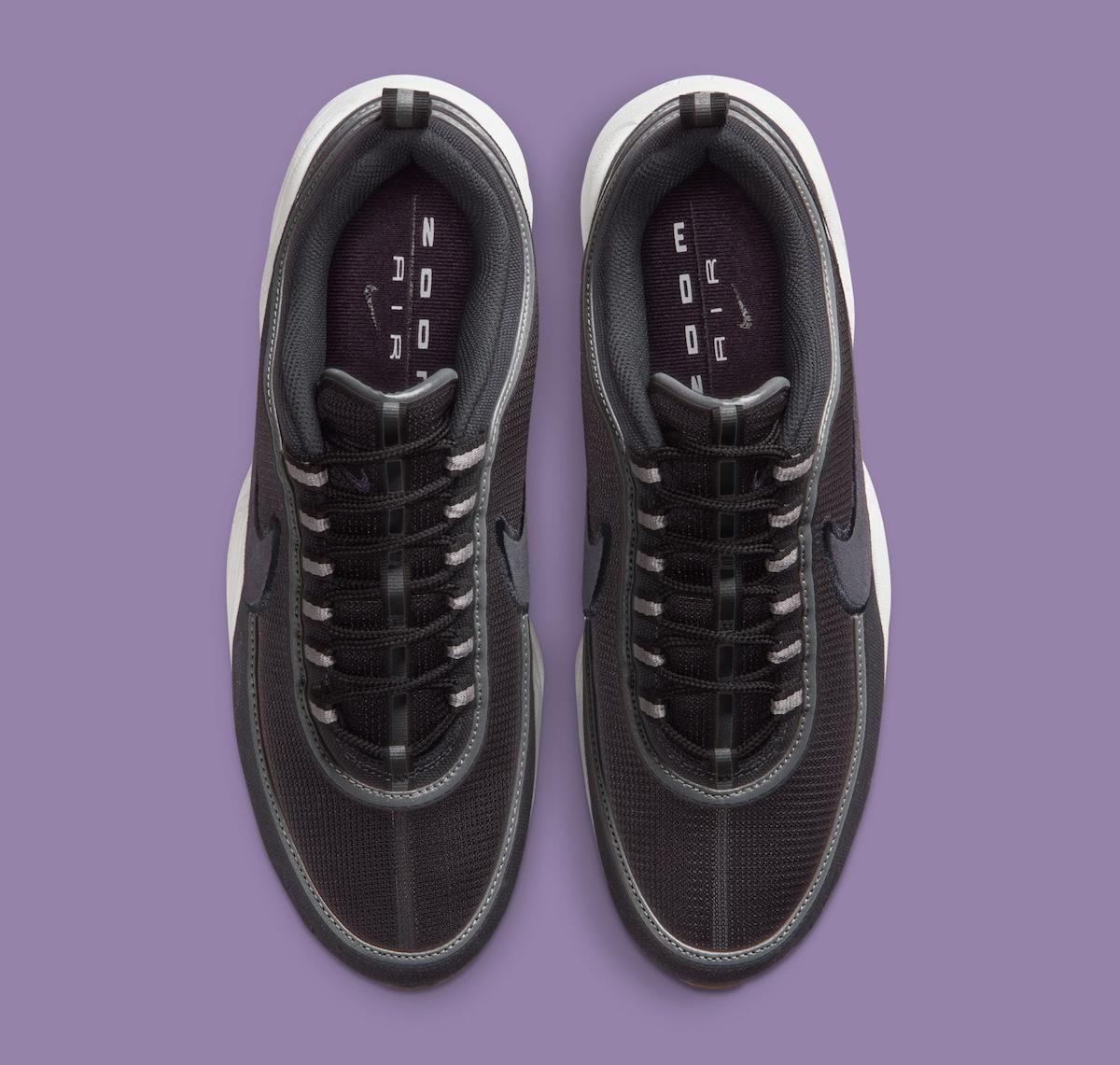 Nike Air Zoom Spiridon, Nike - 耐克 Air Zoom Spiridon 採用 "深灰色/洞穴紫 "暗黑模式