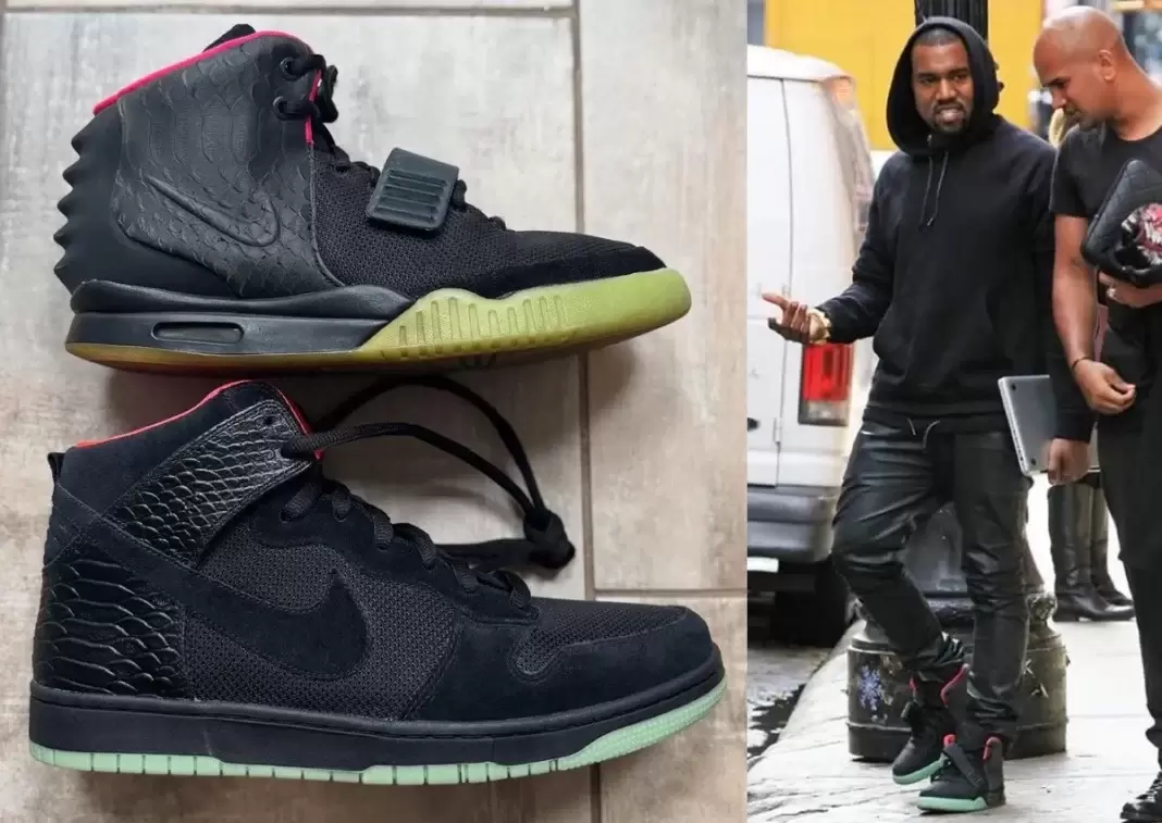 YEEZY, Nike Dunk High, Nike, Kanye West - 耐克 Dunk High Yeezy 2 "太陽紅 "樣品曝光