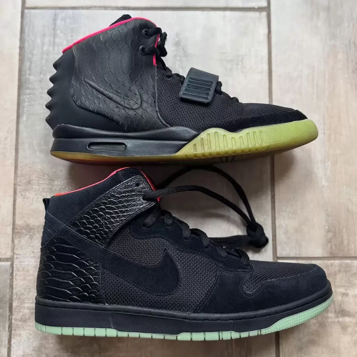 耐克 Dunk High Yeezy 2 "太陽紅 "樣品曝光 YEEZY, Nike Dunk High, Nike, Kanye West - 耐克 Dunk High Yeezy 2 "太陽紅 "樣品曝光