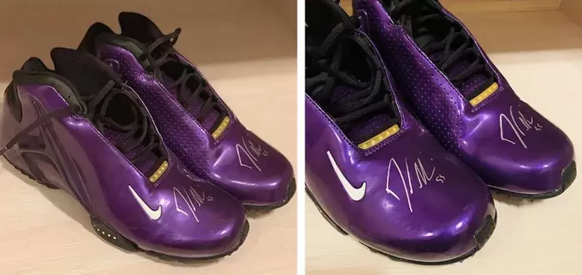 傑森-威廉姆斯的這款海軍紫 Nike Zoom Hyperflight PE 向他的薩克拉門托國王隊時代致敬,將大膽的設計與 2000 年代早期的球鞋文化相結合。 Nike Zoom Hyperflight PE Jason Williams Sacramento Kings colorway
