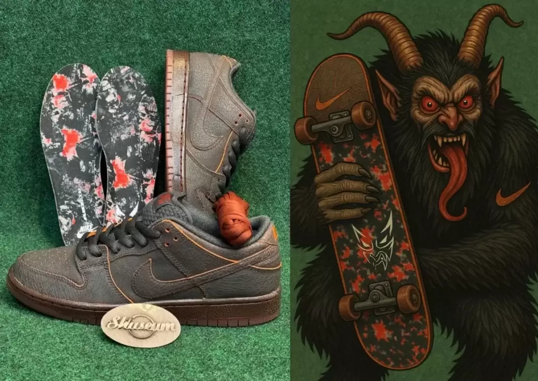 Sneakers, Nike SB Dunk Low, Nike SB, Nike - 耐克 SB Dunk Low "Krampus" 2025 年假日發佈