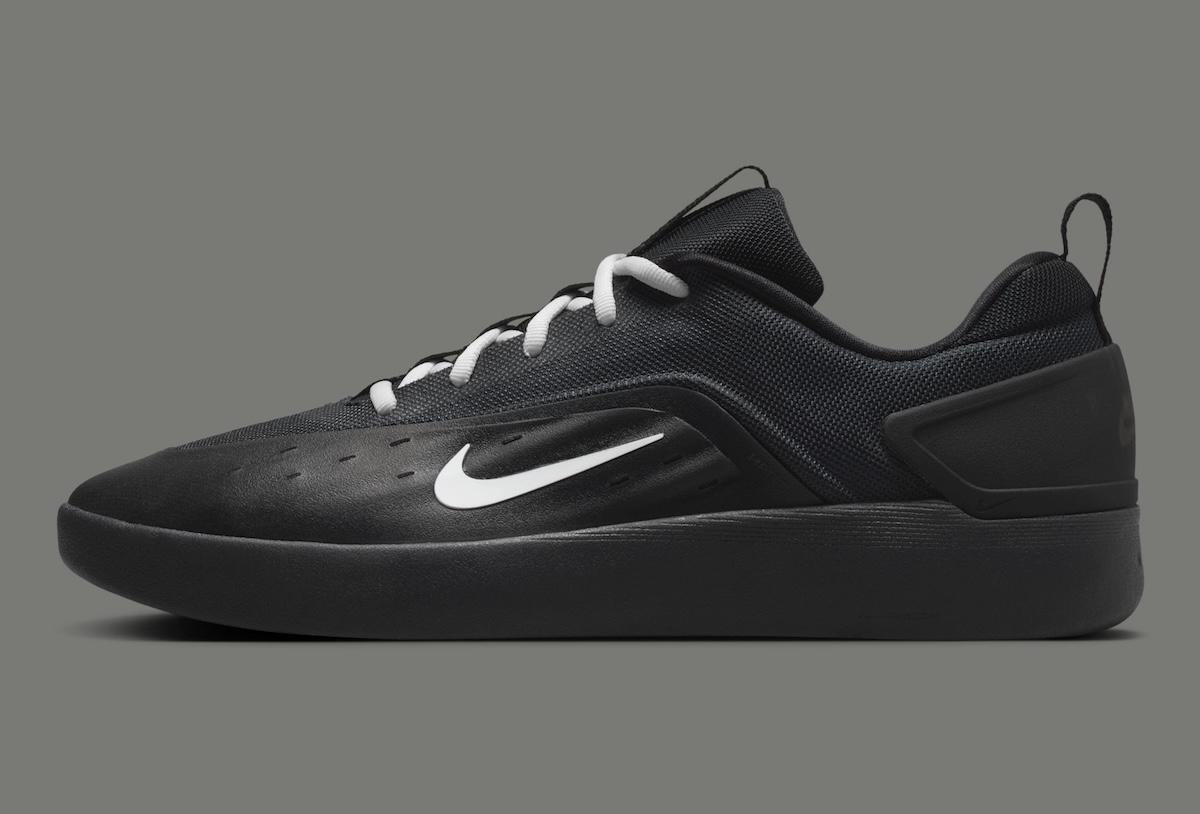 耐克 SB Nyjah 4 黑白簡化版 Nike SB Nyjah 4, Nike SB, Nike - 耐克 SB Nyjah 4 黑白簡化版