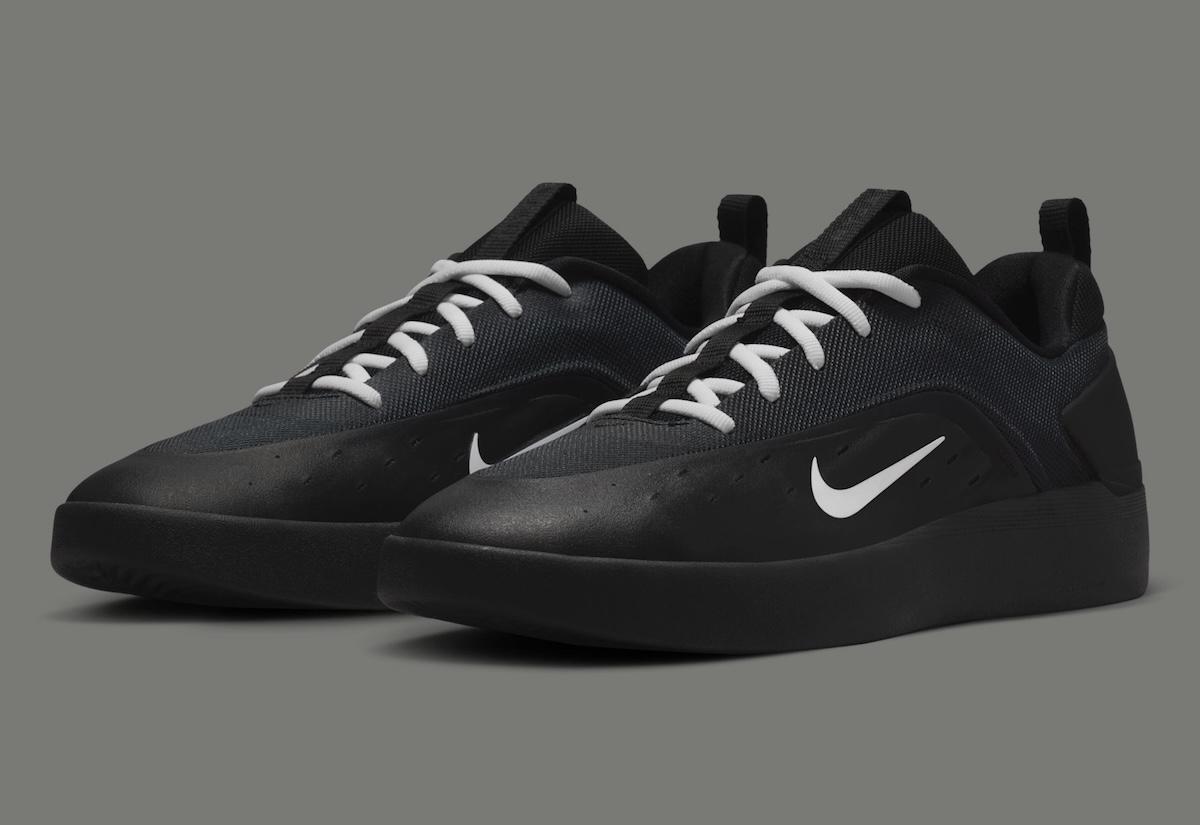 耐克 SB Nyjah 4 黑白簡化版 Nike SB Nyjah 4, Nike SB, Nike - 耐克 SB Nyjah 4 黑白簡化版