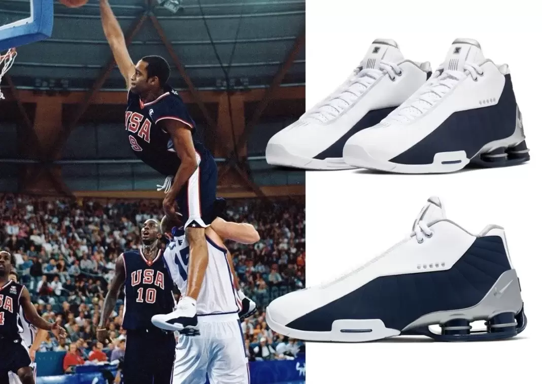 Vince Carter, Nike Shox BB4, Nike Shox, Nike - 耐克 Shox BB4 "奧林匹克 "2026 年夏季回歸