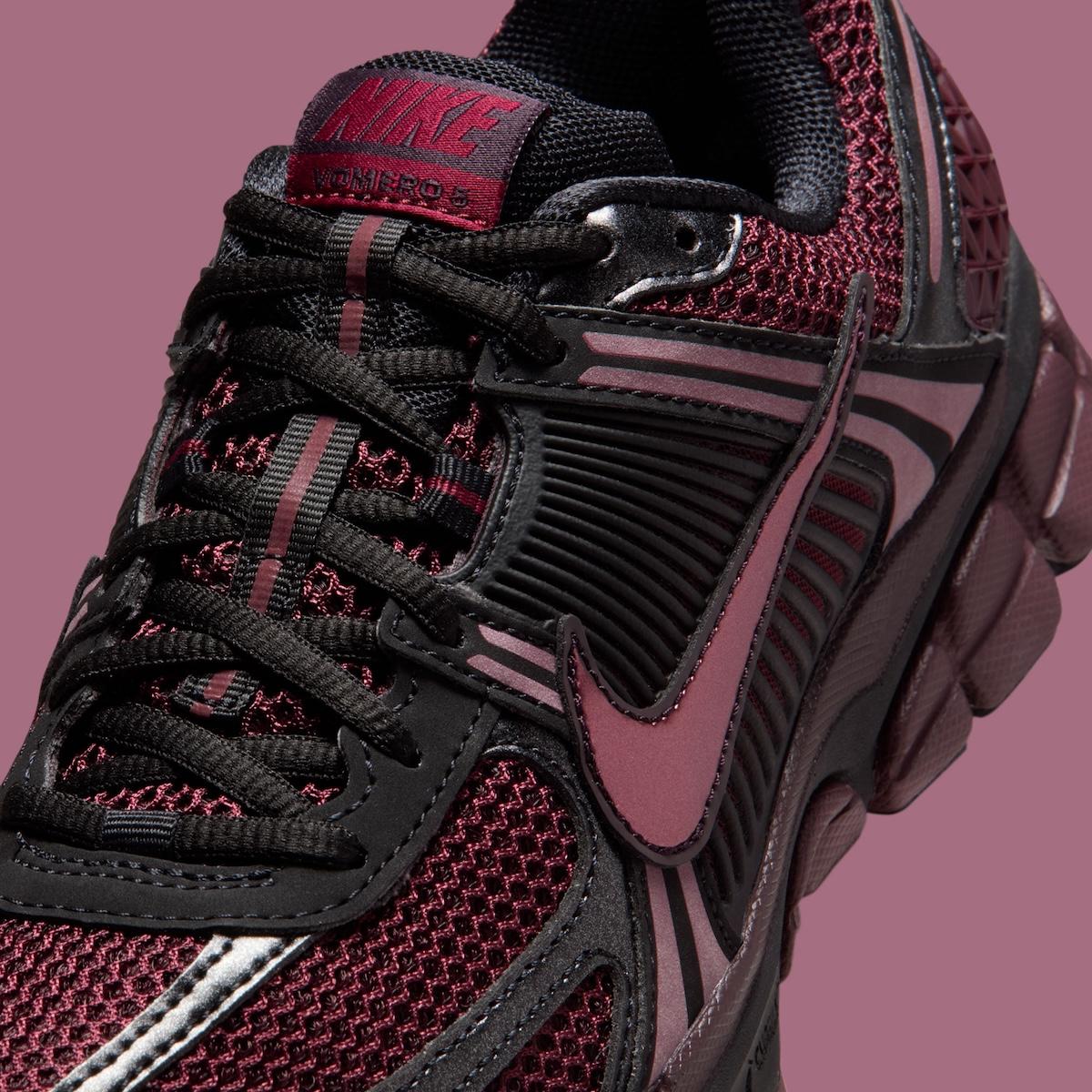 耐克 Zoom Vomero 5 "黑色/勃艮第碎紋 "帶來復古活力 Nike Zoom Vomero 5, Nike - 耐克 Zoom Vomero 5 "黑色/勃艮第碎紋 "帶來復古活力