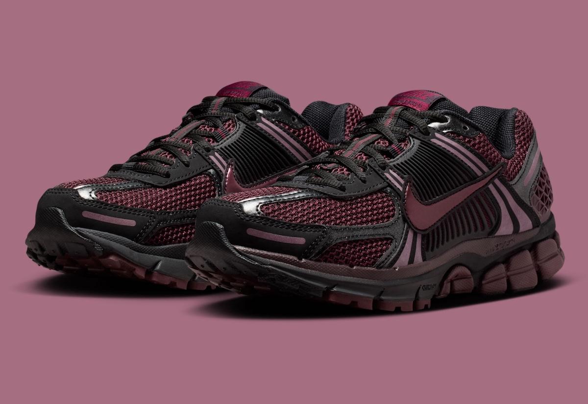 耐克 Zoom Vomero 5 "黑色/勃艮第碎紋 "帶來復古活力 Nike Zoom Vomero 5, Nike - 耐克 Zoom Vomero 5 "黑色/勃艮第碎紋 "帶來復古活力