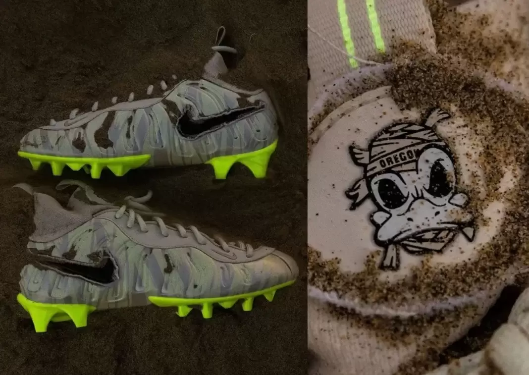 Oregon Ducks, Nike Air Foamposite Pro, Nike - 俄勒岡鴨隊推出耐克 Vaporposite "木乃伊鴨 "球鞋