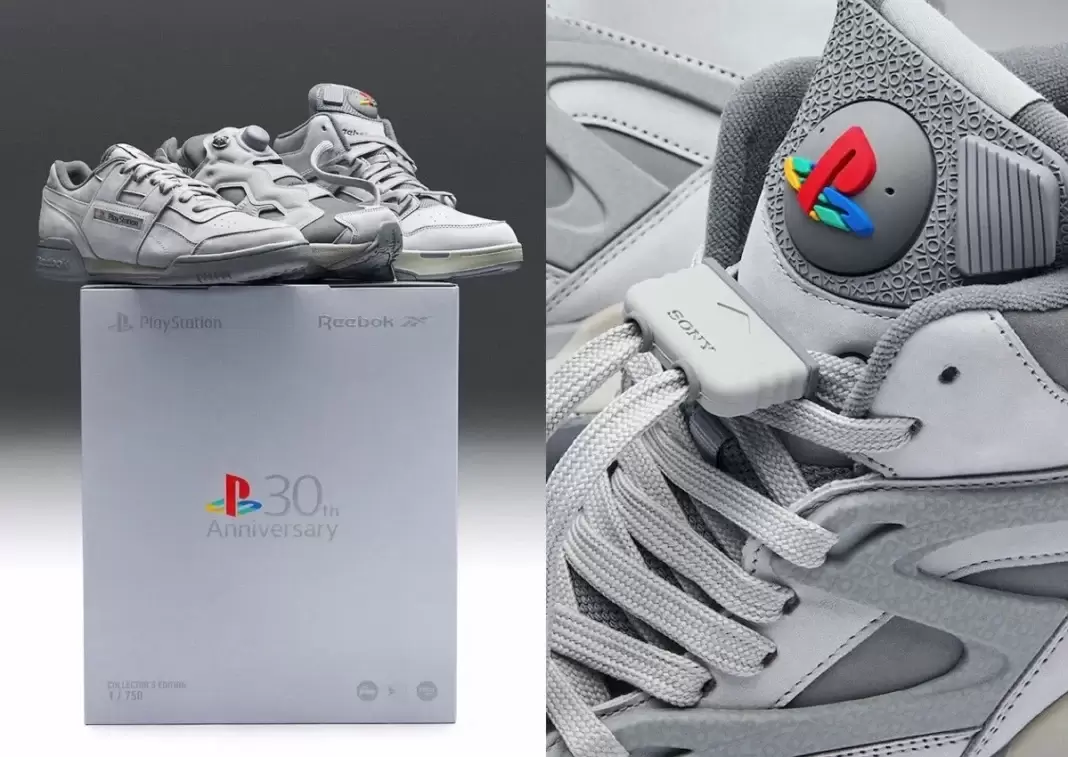 Reebok Workout Plus, Reebok Pump Omni Zone II, Reebok Insta Pump Fury, Reebok - 銳步推出 Playstation 30 周年特別系列