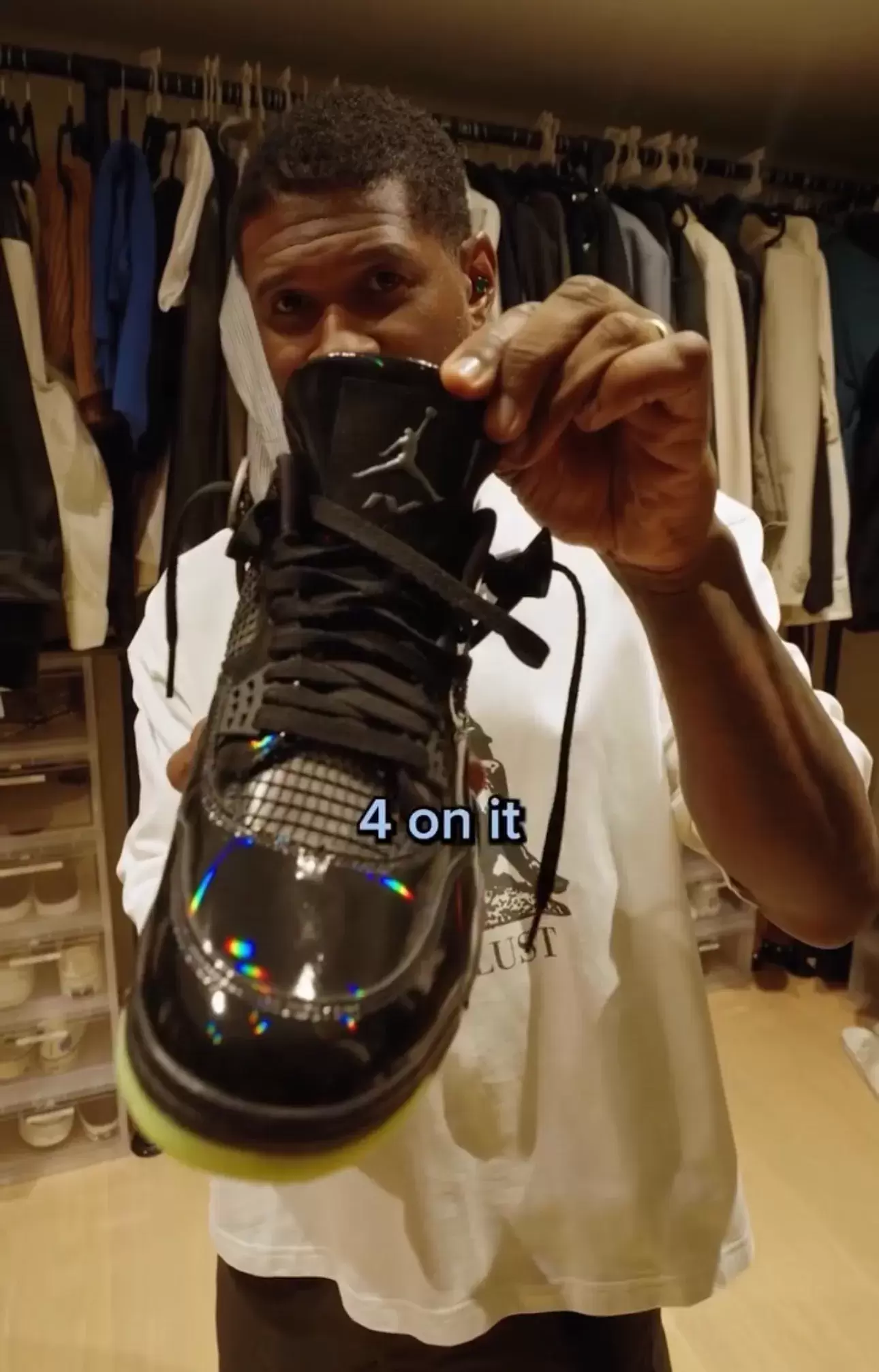 烏舍爾發佈 Air Jordan 4 "Universe "超級碗 PE Usher, Air Jordan 4, Air Jordan - 烏舍爾發佈 Air Jordan 4 "Universe "超級碗 PE