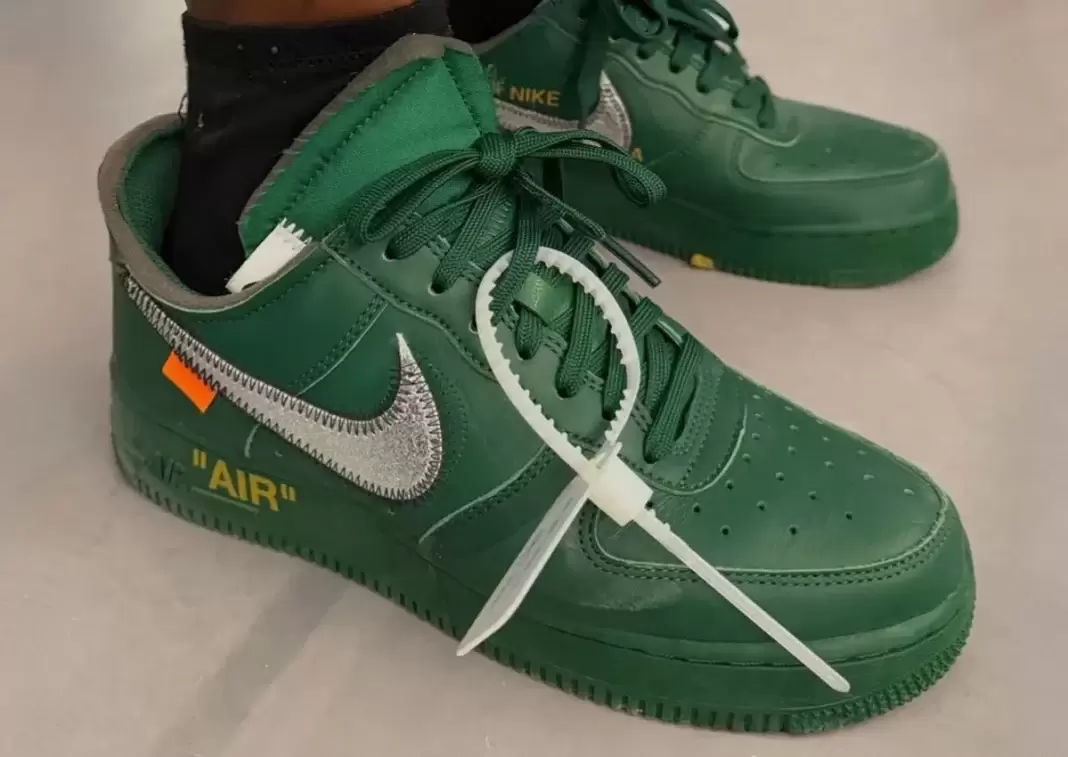 Virgil Abloh, OFF-WHITE x Nike Air Force 1 Low, Nike Air Force 1 Low, Nike Air Force 1 - Virgil Abloh Archive x Nike Air Force 1 Low "綠色 "樣品曝光
