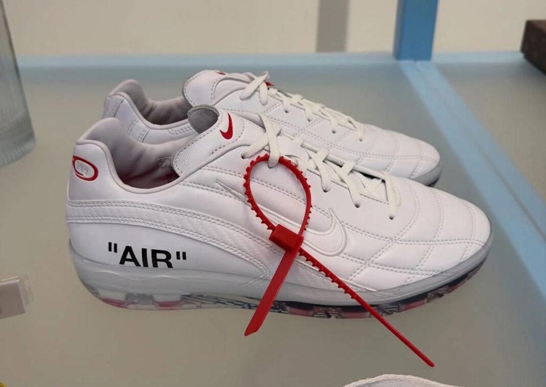 Virgil Abloh, Off-White, Nike Tiempo, Nike Cryoshot, Nike - Virgil Abloh 的 Off-White Nike 足球戰靴在巴黎亮相