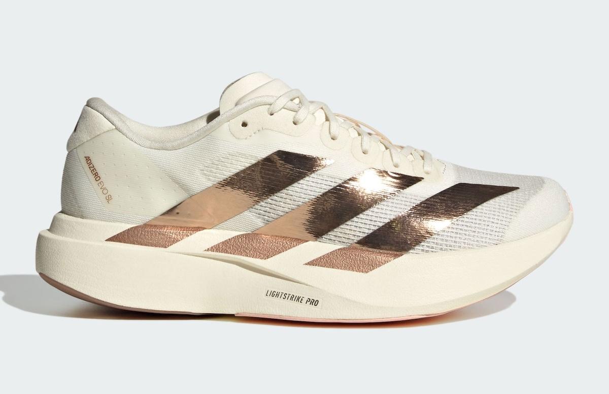 阿迪達斯 Adizero Evo SL 閃耀 "金屬條紋 "改頭換面 Off-White, adidas adiZero, adidas - 阿迪達斯 Adizero Evo SL 閃耀 "金屬條紋 "改頭換面
