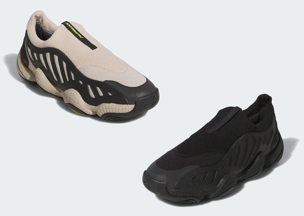 adidas Intimidation, adidas - 阿迪達斯 Intimidation Low Slip-On 鞋款以 "黑色 "和 "奇妙米色 "亮相