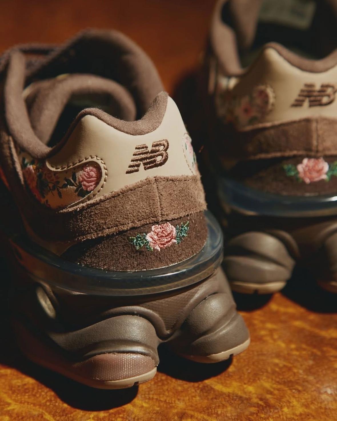 atmos Pink x New Balance 9060 "永恆之美 "增加了花朵裝飾 New Balance 9060, New Balance, atmos - atmos Pink x New Balance 9060 "永恆之美 "增加了花朵裝飾
