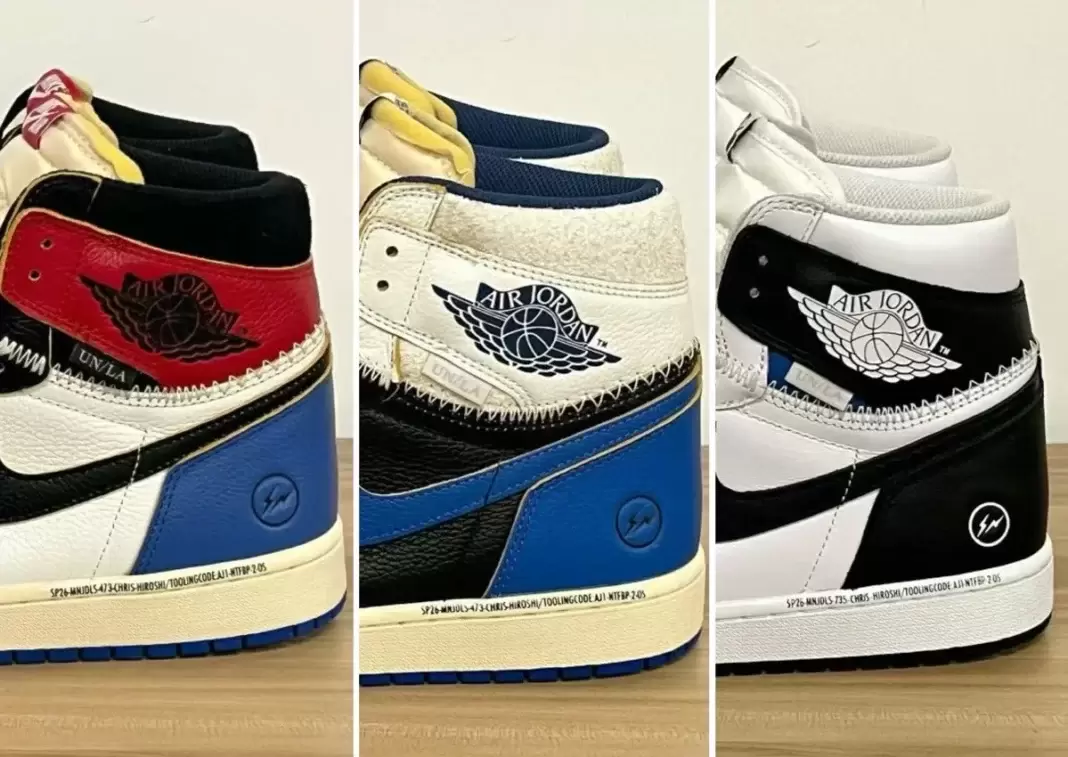 Union x Air Jordan 1, Union Los Angeles, Fragment x Air Jordan 1, fragment design, Air Jordan 1 - Fragment x Union x Air Jordan 1 High OG 包將於 2026 年春季發佈