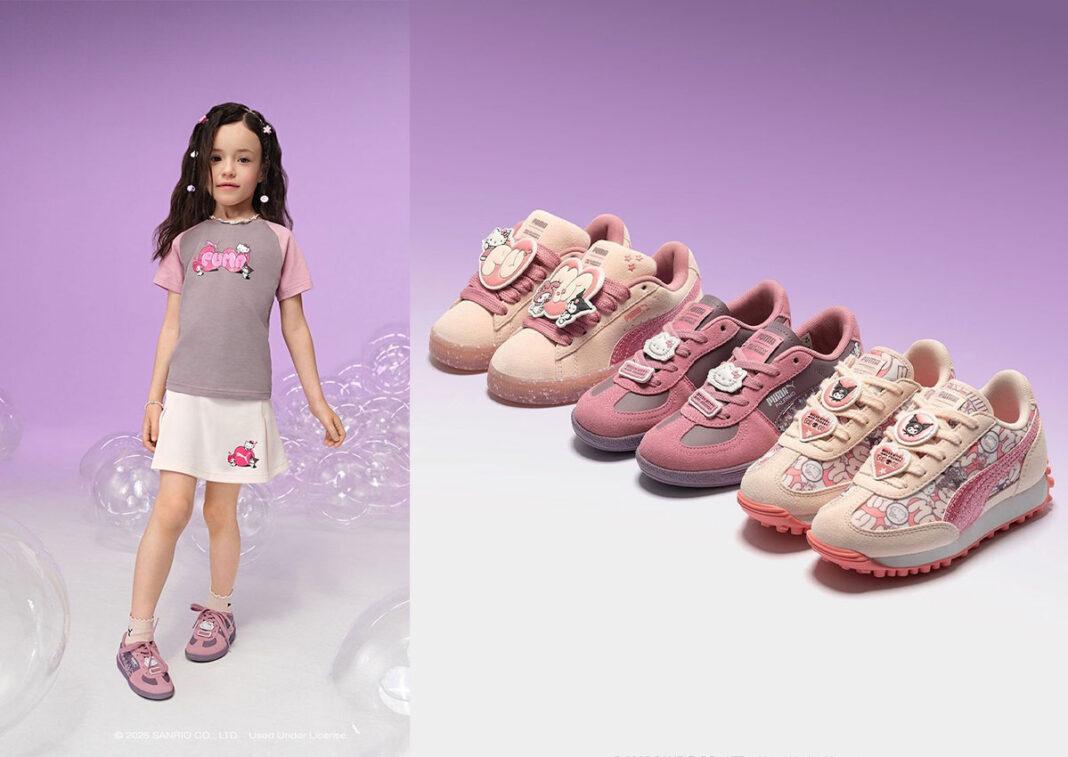 PUMA Suede, PUMA Palermo, PUMA Easy Rider, PUMA Carina, Puma, Hello Kitty - PUMA 與 Sanrio 再度攜手，推出 "Hello Kitty 和朋友們 "趣味兒童裝