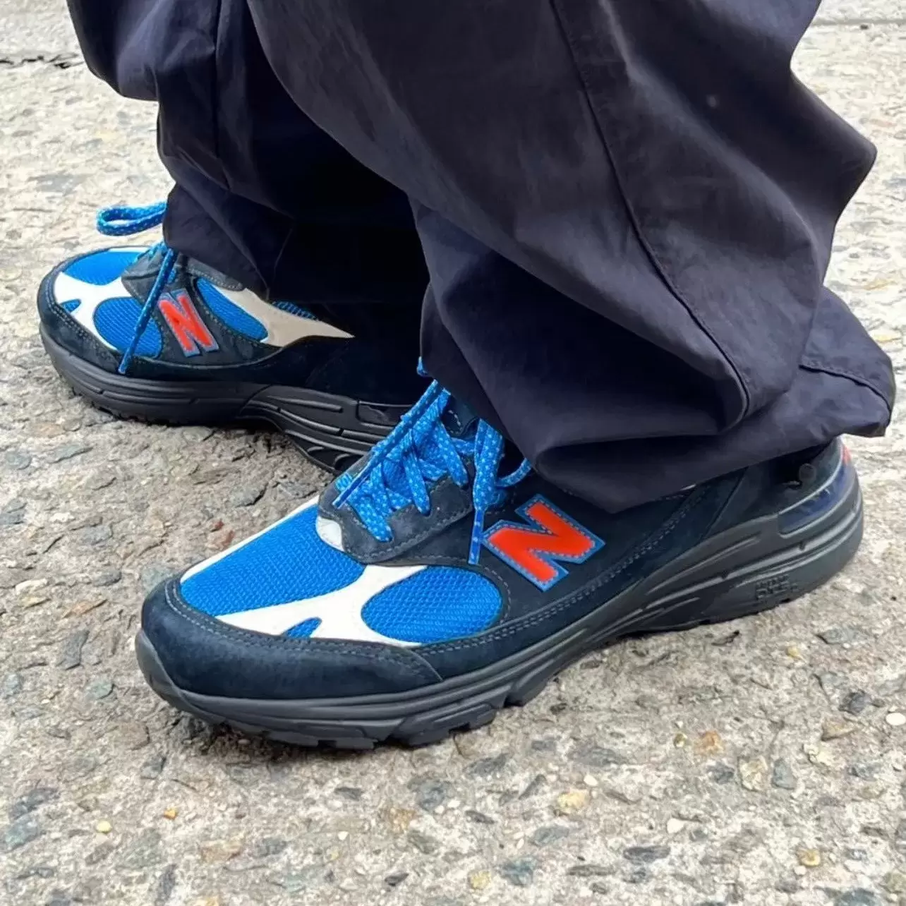 New Balance 993, New Balance, KITH - 羅尼-菲格的 Kith x New Balance 993 "尼克斯 "系列延續 MSG 傳統