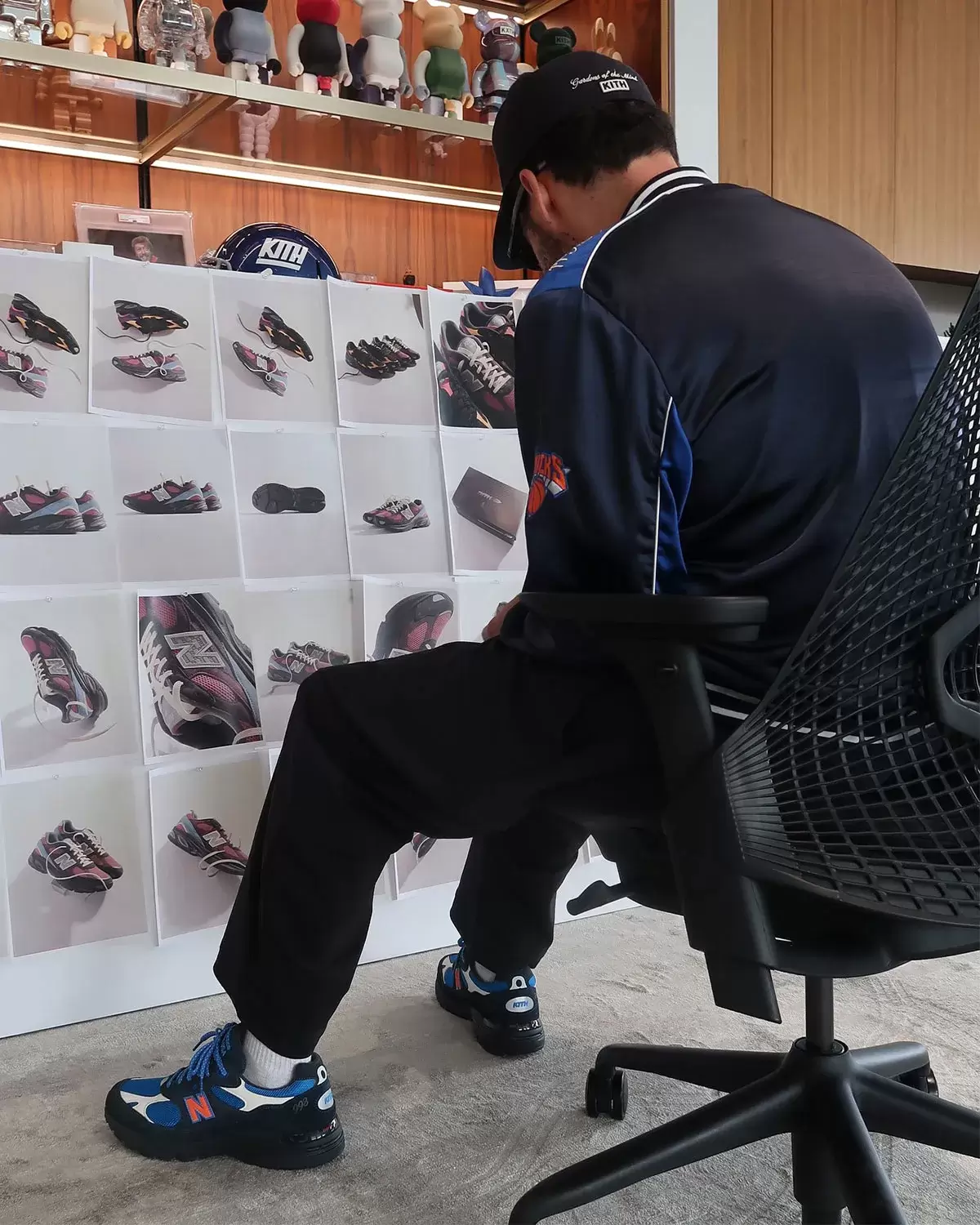 New Balance 993, New Balance, KITH - 羅尼-菲格的 Kith x New Balance 993 "尼克斯 "系列延續 MSG 傳統