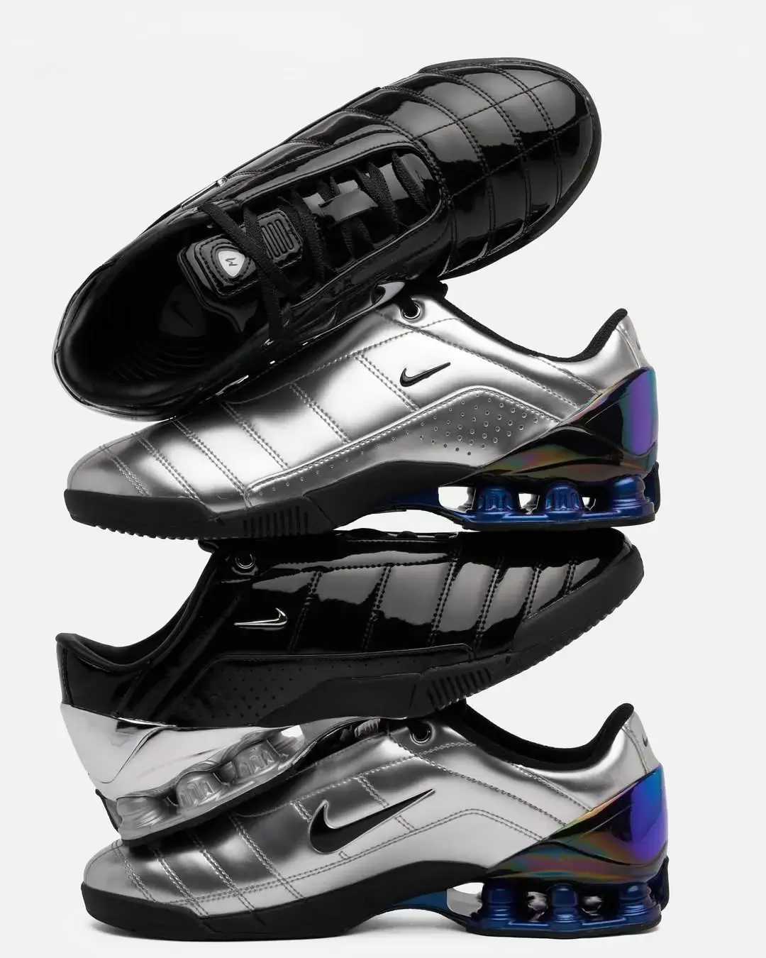馬哈-阿姆斯特丹 x 耐克 T90 Shox Magia "黑色/金屬銀 "10 月 31 日發售 Nike Total 90, Nike T90 Shox Magia, Nike Shox, Nike - 馬哈-阿姆斯特丹 x 耐克 T90 Shox Magia "黑色/金屬銀 "10 月 31 日發售