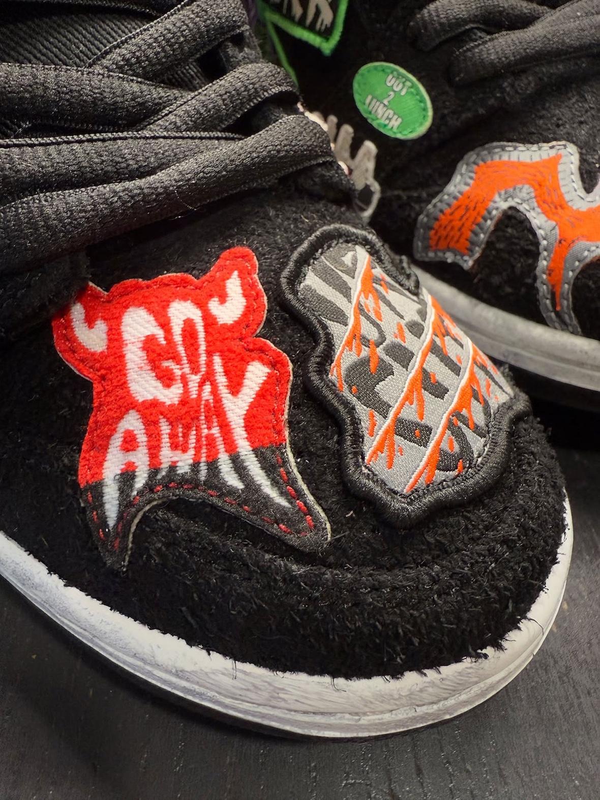 Neckface x Nike SB Dunk Low 樣品以狂野的拼接細節浮出水面 Nike SB Dunk Low, Nike SB, Nike, Neckface - Neckface x Nike SB Dunk Low 樣品以狂野的拼接細節浮出水面