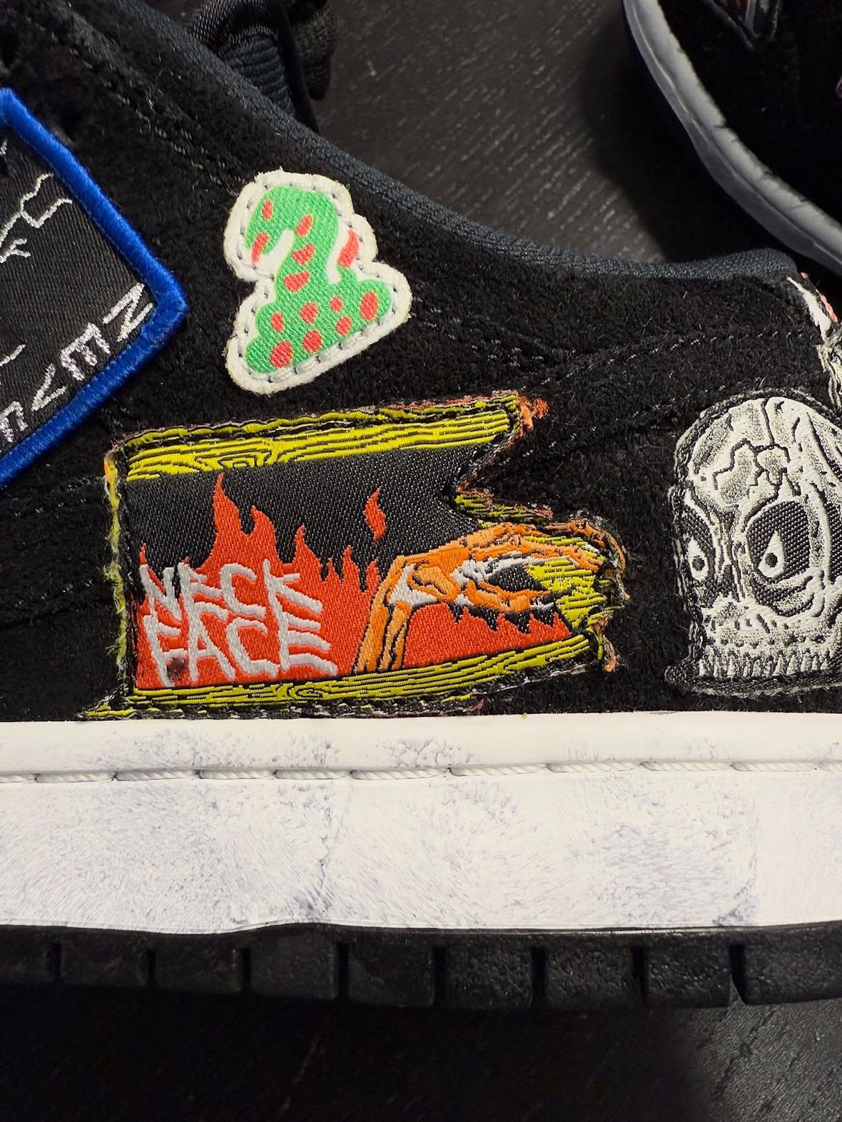 Neckface x Nike SB Dunk Low 樣品以狂野的拼接細節浮出水面 Nike SB Dunk Low, Nike SB, Nike, Neckface - Neckface x Nike SB Dunk Low 樣品以狂野的拼接細節浮出水面