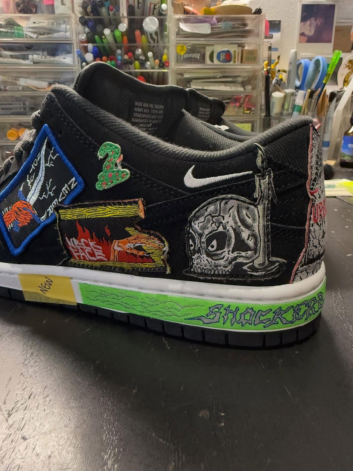 Neckface x Nike SB Dunk Low 樣品以狂野的拼接細節浮出水面 Nike SB Dunk Low, Nike SB, Nike, Neckface - Neckface x Nike SB Dunk Low 樣品以狂野的拼接細節浮出水面