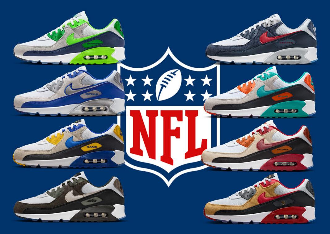 Nike Air Max 90, Nike Air Max, Nike - NFL x Nike Air Max 90 "對手包 "為比賽日注入活力