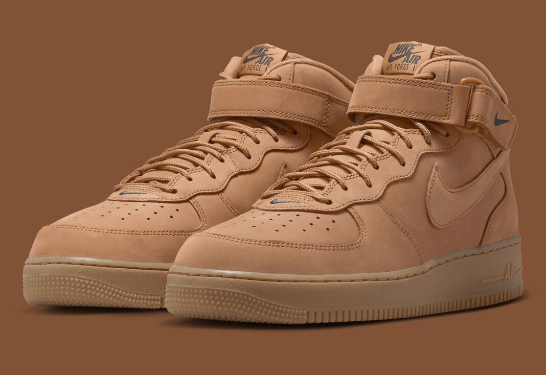 Nike Air Force 1 Mid, Nike Air Force 1, Nike - 耐克 Air Force 1 Mid "亞麻布 "10 月 8 日回歸