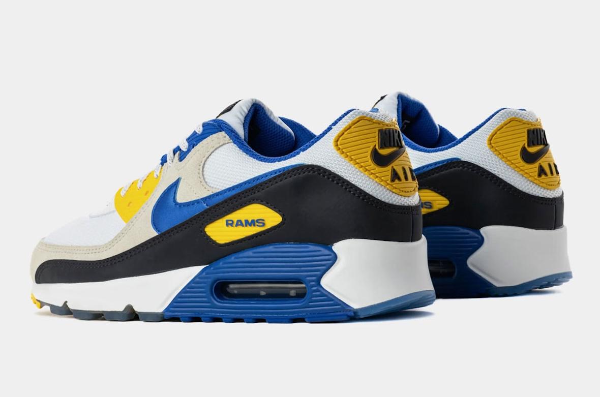 耐克 Air Max 90 "NFL Rivalry" 套件將 49 人隊與公羊隊的對決搬上球鞋 Nike Air Max 90, Nike Air Max, Nike - 耐克 Air Max 90 "NFL Rivalry" 套件將 49 人隊與公羊隊的對決搬上球鞋