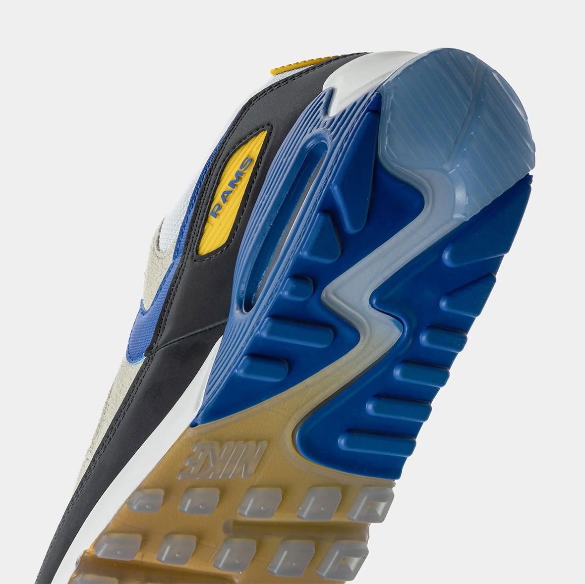 耐克 Air Max 90 "NFL Rivalry" 套件將 49 人隊與公羊隊的對決搬上球鞋 Nike Air Max 90, Nike Air Max, Nike - 耐克 Air Max 90 "NFL Rivalry" 套件將 49 人隊與公羊隊的對決搬上球鞋