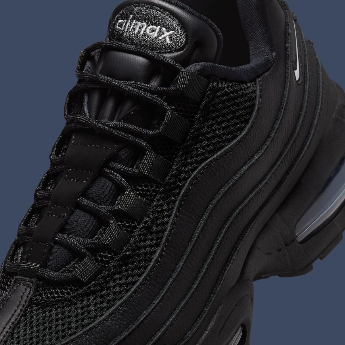 Nike Air Max 95, Nike - 耐克 Air Max 95 "黑色/金屬錫色 "帶來隱形大氣泡能量