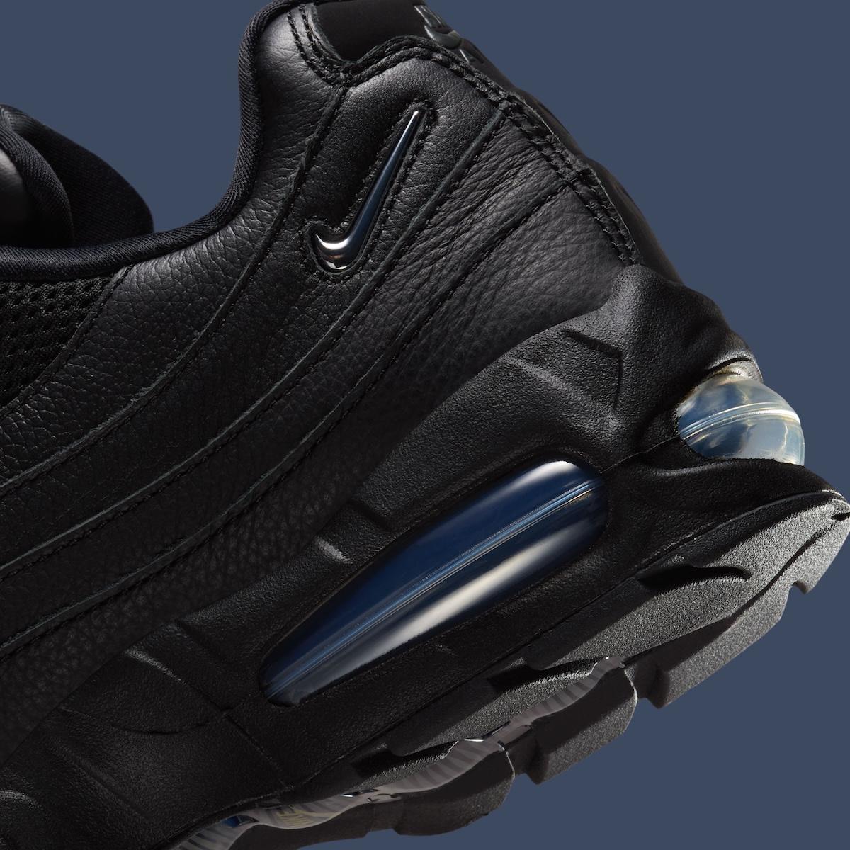 Nike Air Max 95, Nike - 耐克 Air Max 95 "黑色/金屬錫色 "帶來隱形大氣泡能量