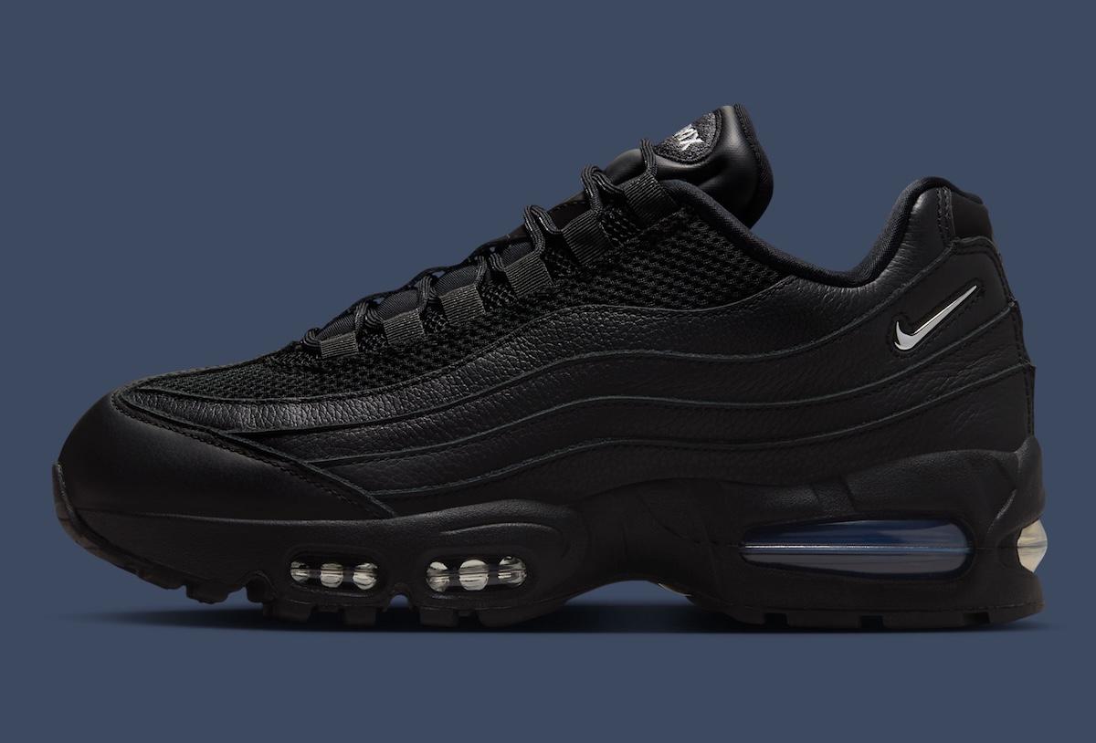 Nike Air Max 95, Nike - 耐克 Air Max 95 "黑色/金屬錫色 "帶來隱形大氣泡能量