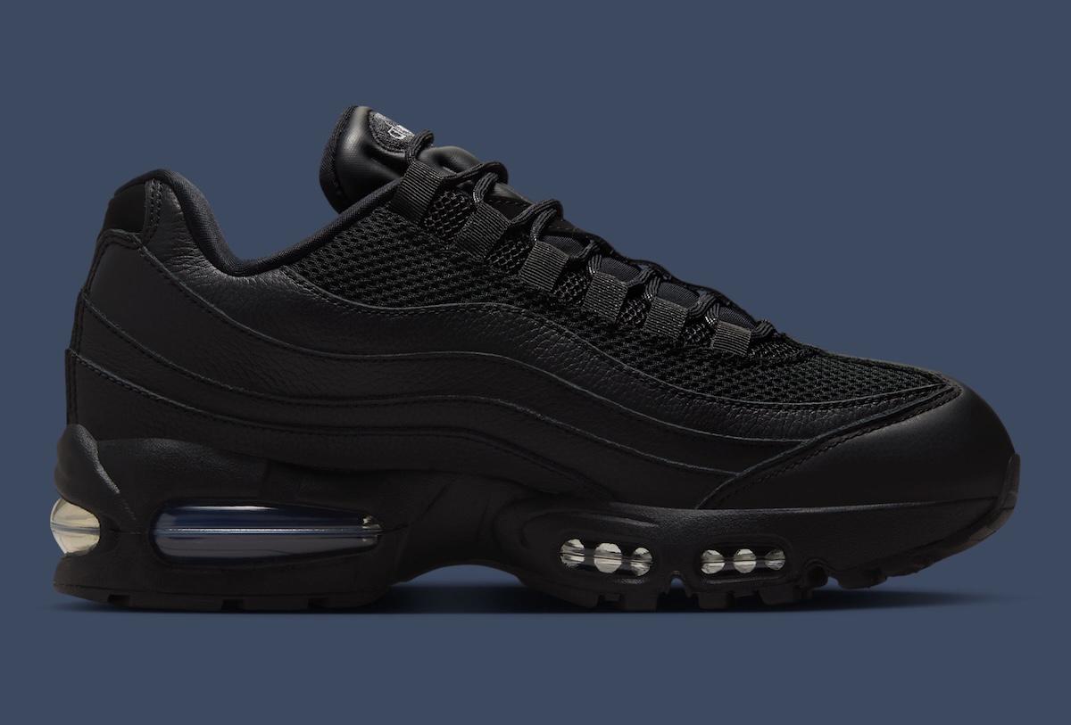 Nike Air Max 95, Nike - 耐克 Air Max 95 "黑色/金屬錫色 "帶來隱形大氣泡能量