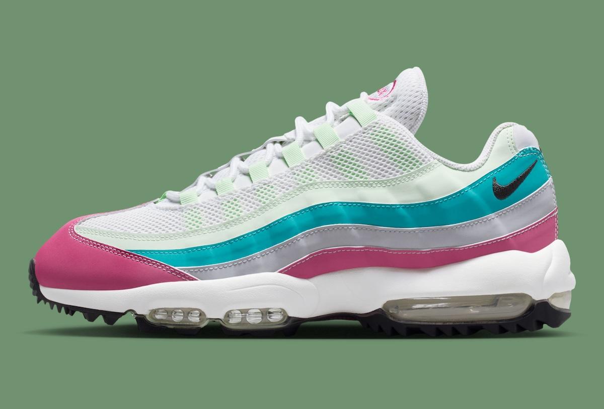 Nike Golf, Nike Air Max 95, Nike Air Max, Nike - 耐克 Air Max 95 高爾夫 "牡丹 "綻放花朵活力