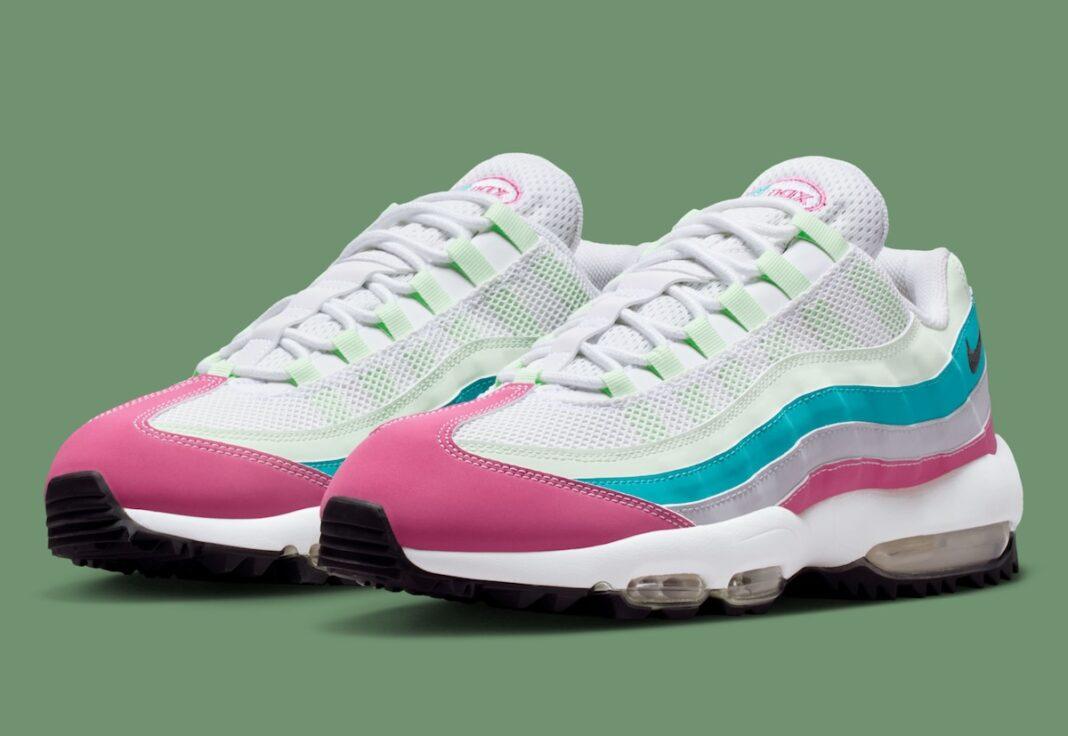 Nike Golf, Nike Air Max 95, Nike Air Max, Nike - 耐克 Air Max 95 高爾夫 "牡丹 "綻放花朵活力